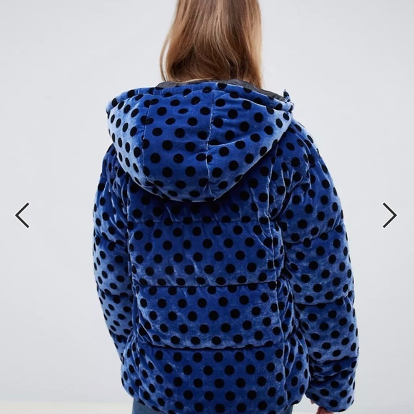 Velvet Polka Dot ASOS puffer - Picture 2 of 13